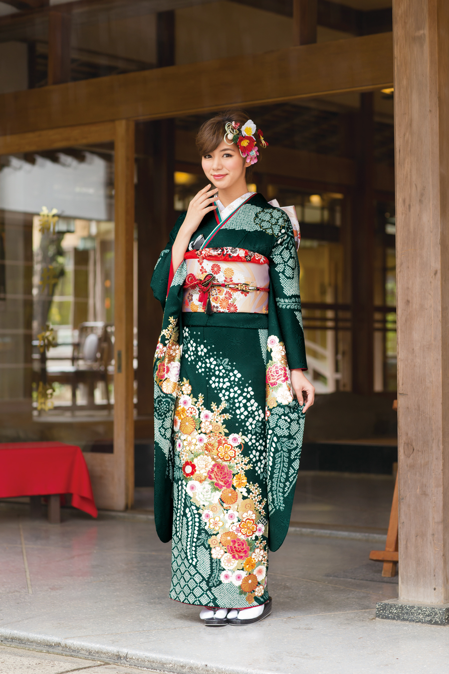 輝く高品質な 振袖 フルセット 成人式 着物 京都きもの友禅 正絹 刺繍