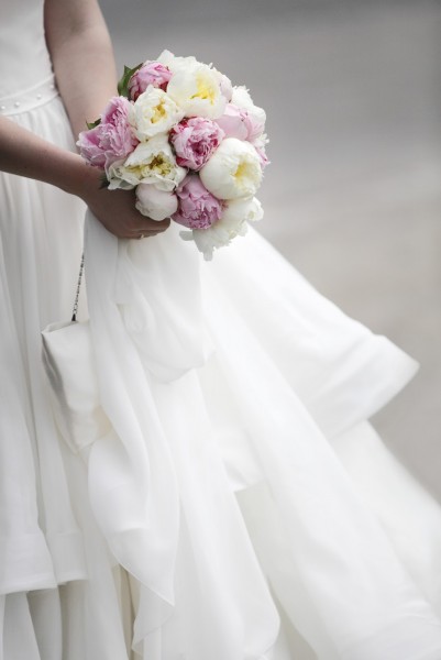 Bridal bouquet of colorful flowers