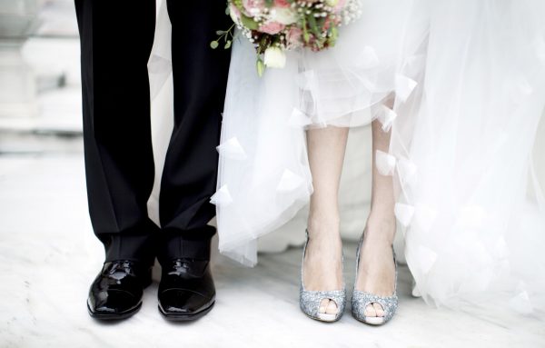 Married couple foot detail